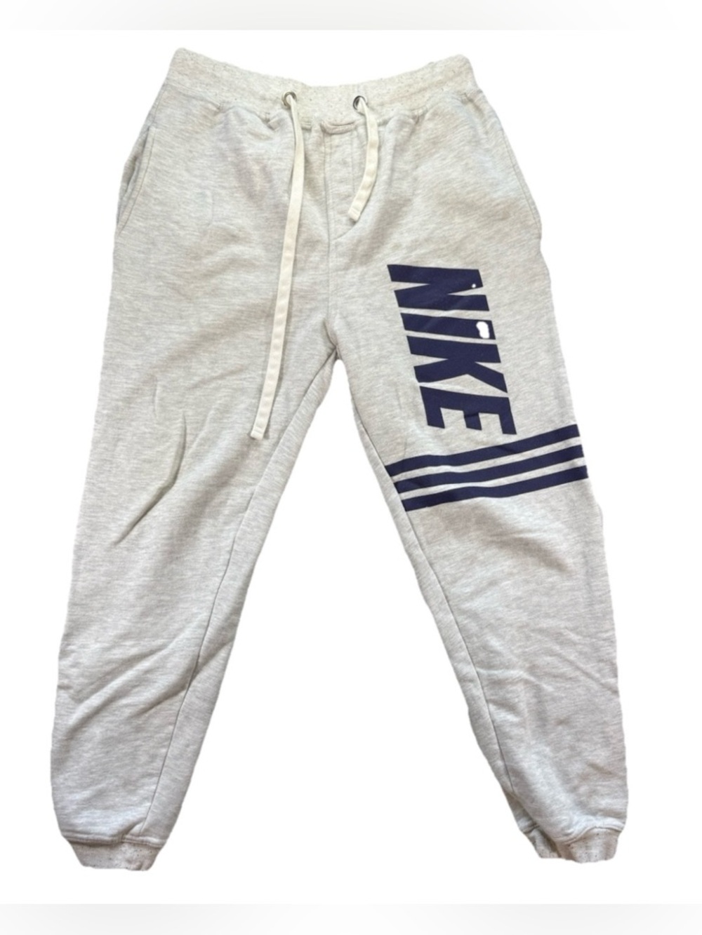 Nike Jogger Sweatpants Youth Medium Gray Sportswear Athleisure Y2K Drawstring